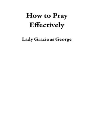 cover image of How to Pray Effectively